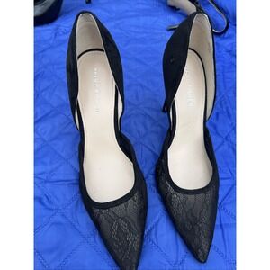 Marc Fisher Womens Black  Mesh High Heels  Shoes Size 9
